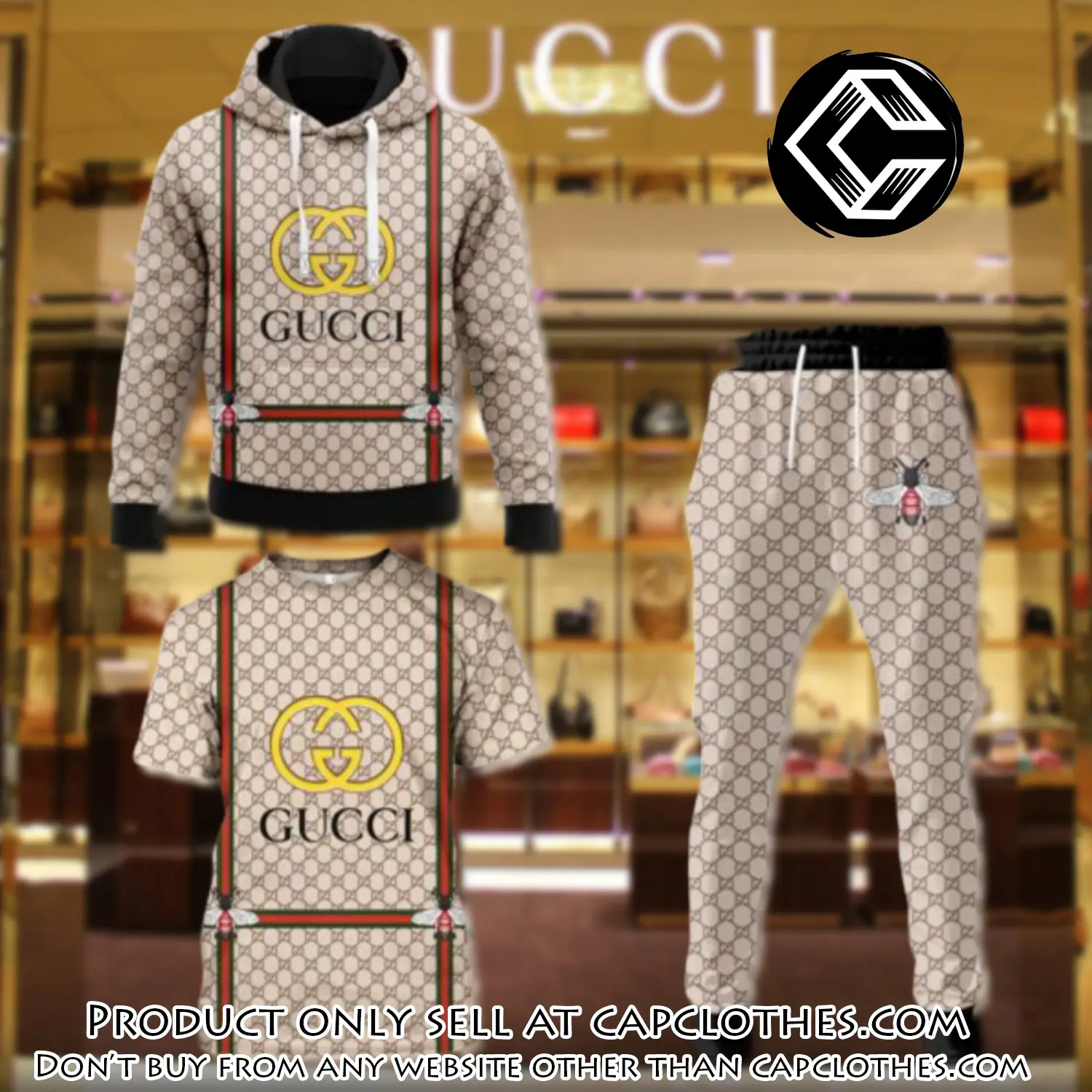 Gucci luxury brand combo tshirt hoodie long pants set trending 24 outfit sport lcs1026 cc5207793
